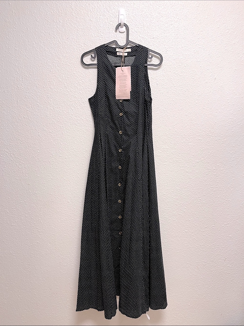 NWT Christy Dawn The Indra Dress in Noir Dot - Picture 8 of 12